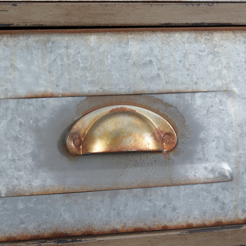 Brown Fir Farmhouse Wall Shelf 13 x 38 x 10 - 38 x 10 x 13
