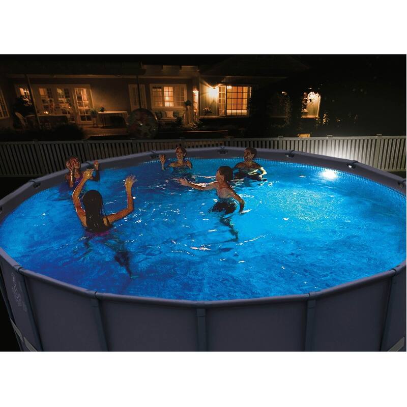 Intex Above Ground Underwater LED Magnetic Swimming Pool Wall Light (2 Pack) - 3