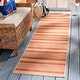 preview thumbnail 27 of 193, SAFAVIEH Courtyard Charmaine Indoor/ Outdoor Waterproof Area Rug 2'3" x 16' Runner - Terracotta/Beige