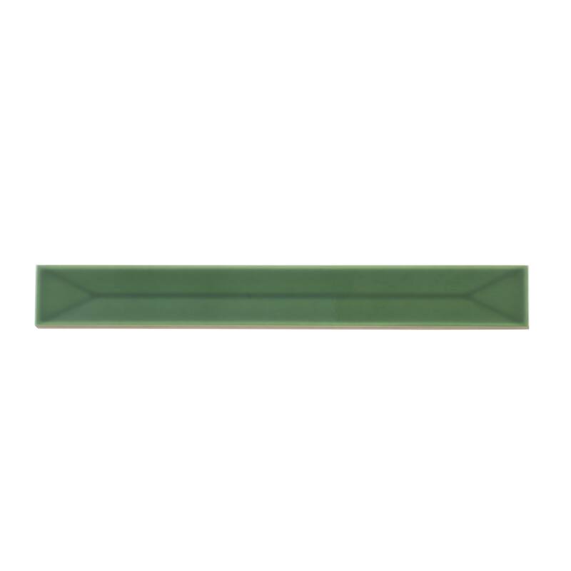 Apollo tile 2" x 16" Horizonte Glossy Forest Green Ceramic Tile (10.76 sq ft/case) - 50 Pack