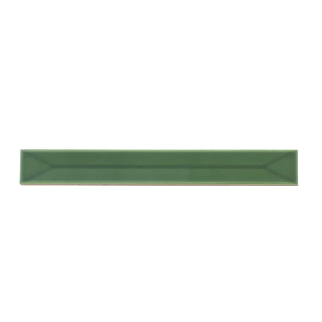 Apollo tile 2" x 16" Horizonte Glossy Forest Green Ceramic Tile (10.76 sq ft/case) - 50 Pack