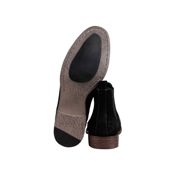 mens black suede dress boots