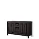 Option Dark Espresso, Black Trim, No Top