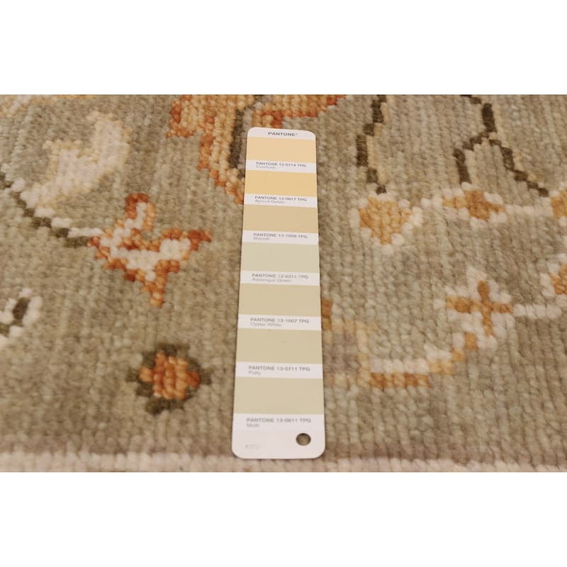 ECARPETGALLERY Hand-knotted Jules Serapi Khaki Wool Rug - 7'10 x 9'11
