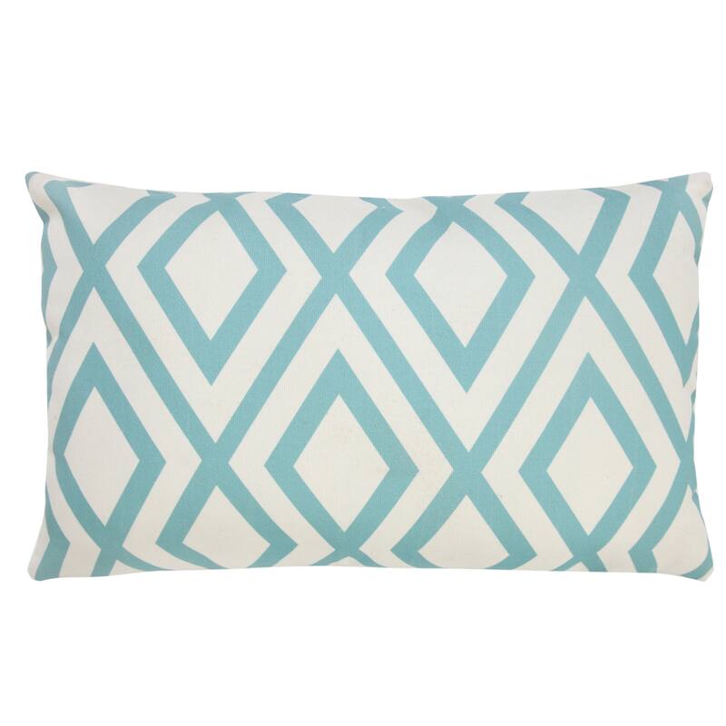 Sevita Contemporary Diamond Indoor/Outdoor Throw Pillow