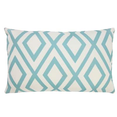Sevita Contemporary Diamond Indoor/Outdoor Throw Pillow