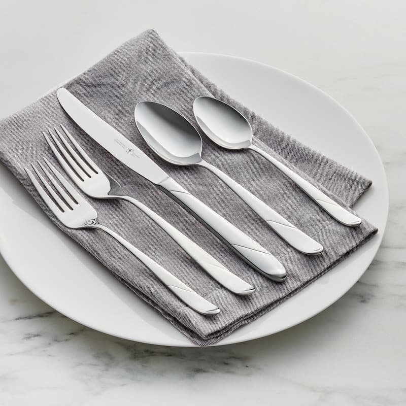 Henckels Milena 62-pc 18/10 Stainless Steel Flatware Set, Service for 12