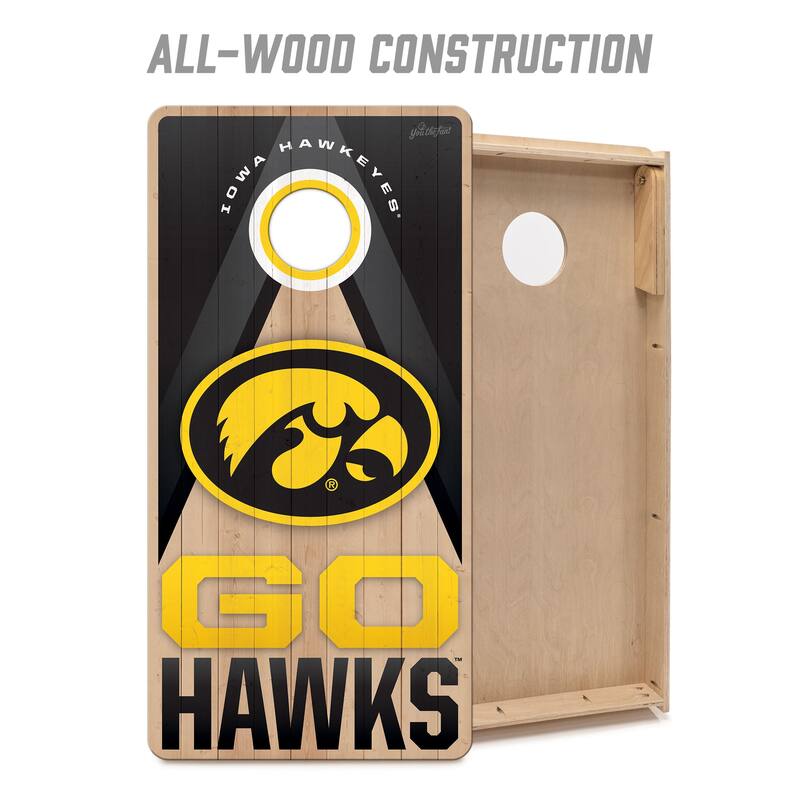 Iowa Hawkeyes NCAA 2x4 Professional Cornhole Board Set