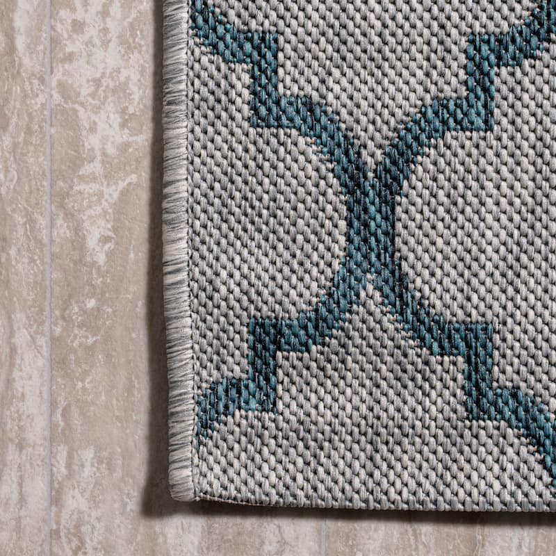 JONATHAN Y Isla Ogee Trellis Indoor/Outdoor Area Rug