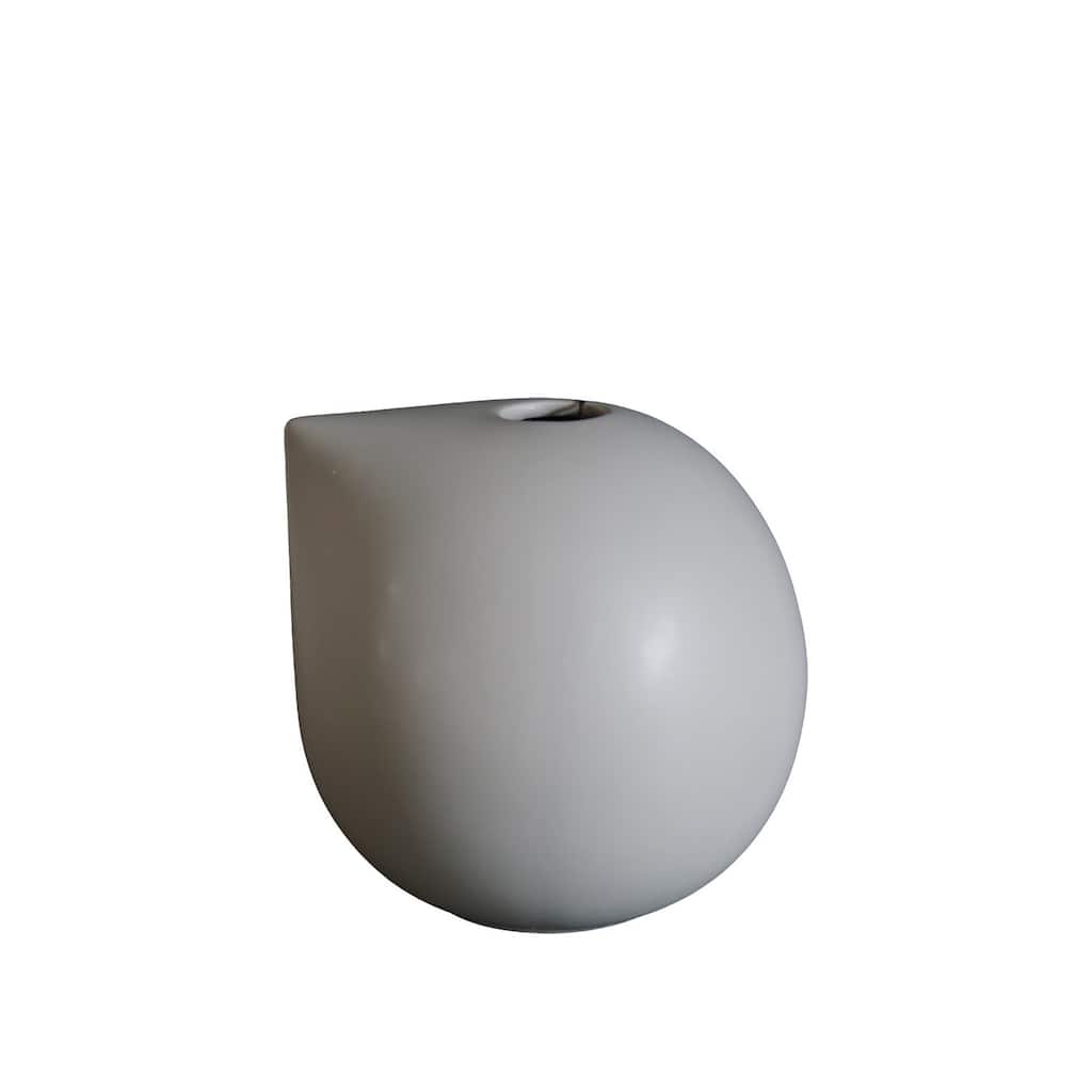 Ceramic Nib Mole Vase - 4" - Gray
