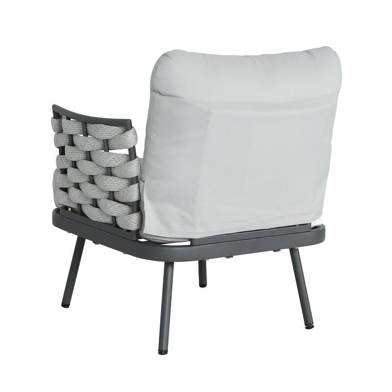 Christopher Knight Home - Langdon Patio Steel Club Chair（Set of 2）