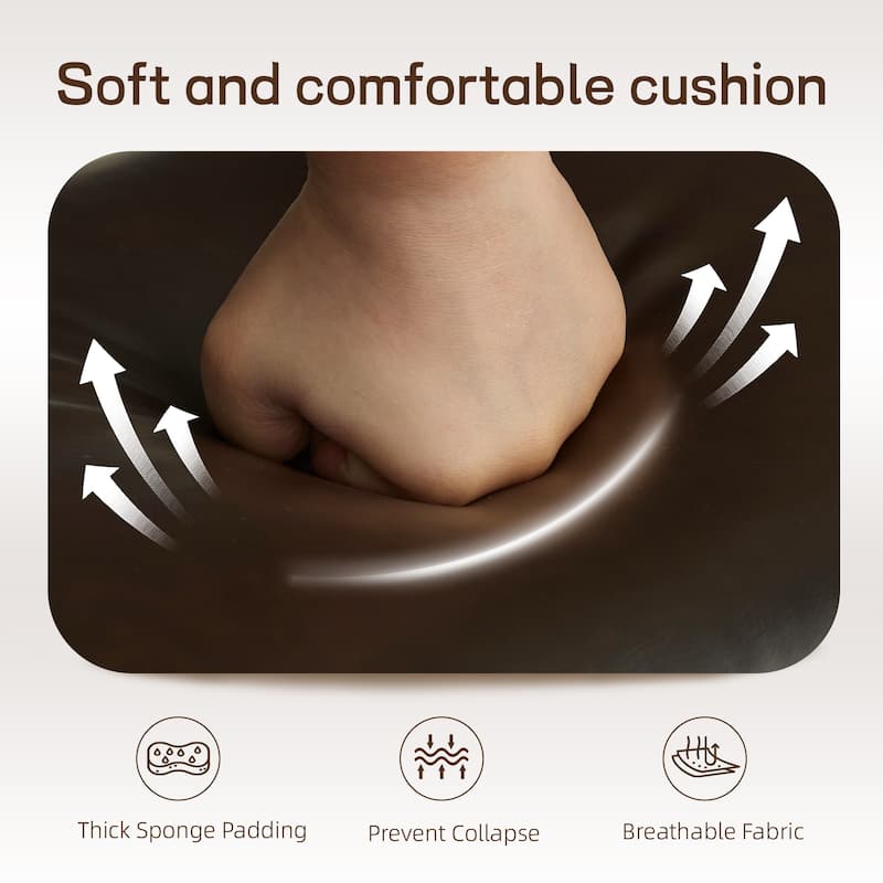 HUIMO Multi-Functional Solid Wood Bench with Storage Shelves 46in/39in/31in