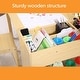preview thumbnail 3 of 3, Kids Art Table and 2 Chairs, Craft Table with Large Storage Shelves