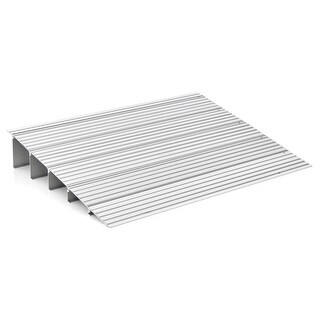 Gymax 5'' Door Threshold Ramp Aluminum Adjustable Rise Entry Ramp for ...