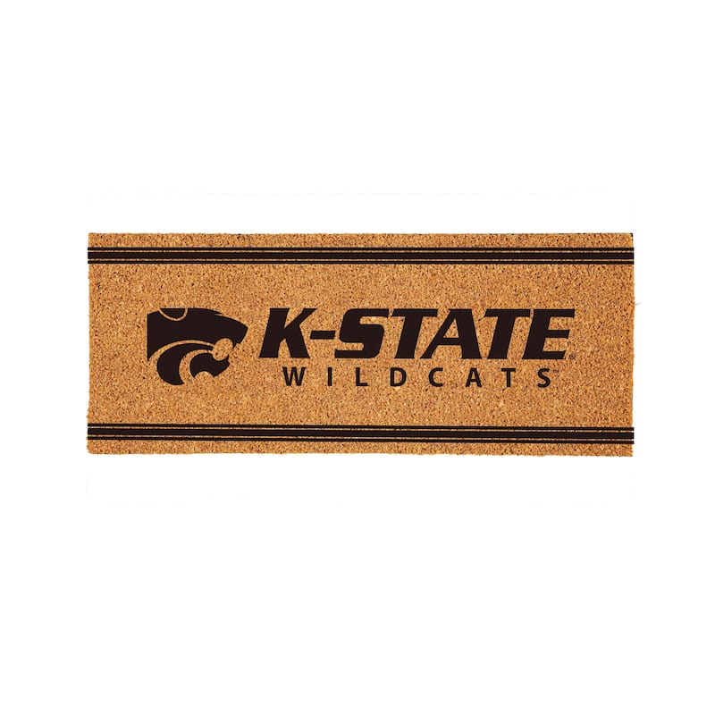 Kansas State University Monochrome Indoor/Outdoor Coir Door Mat