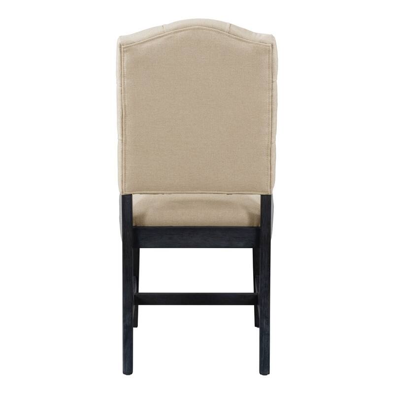 Retro Style Dining Chair Set with 4 Upholstered Chairs for Dining Room and Living Room