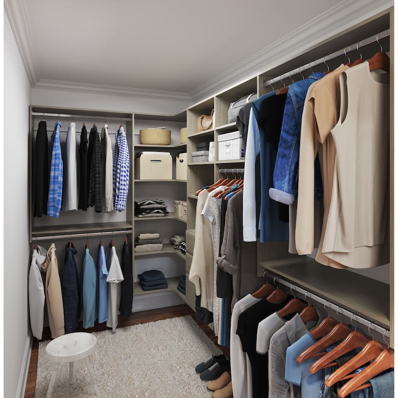 Easy Track Ultimate Corner Laminate Closet Kit