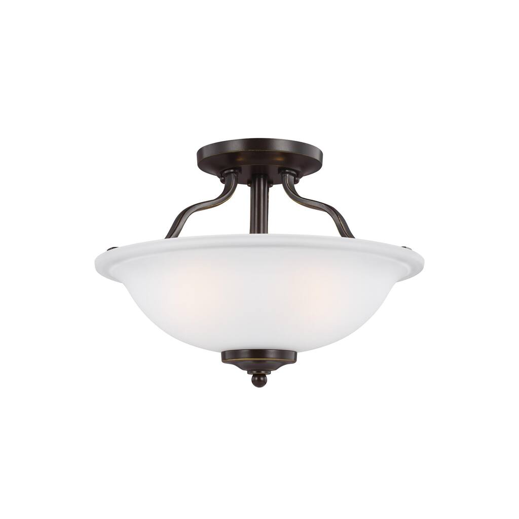 Sea Gull Emmons 2-light Semi-Flush Mount