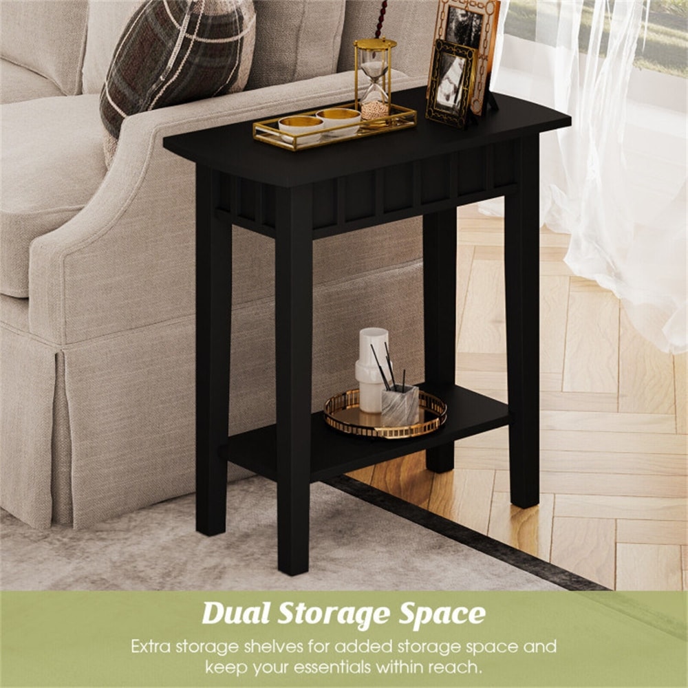 Tight space storage end hot sale table