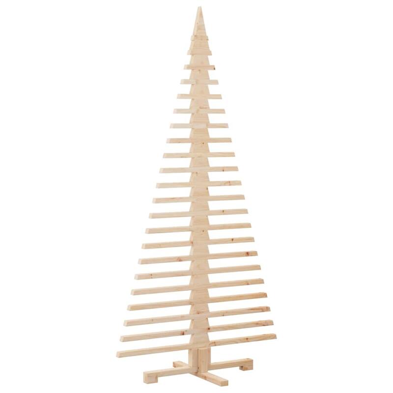 vidaXL Wooden Christmas Tree for Decoration 70.9" Solid Wood Pine