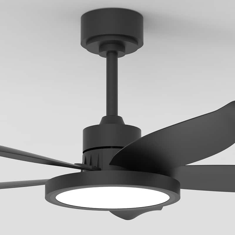 42-inch Eye-Protecting Light Source Walnut-Coloured Fan Blades High Airflow Plug-and-Play Fan Blades ABS Ceiling Fan Light
