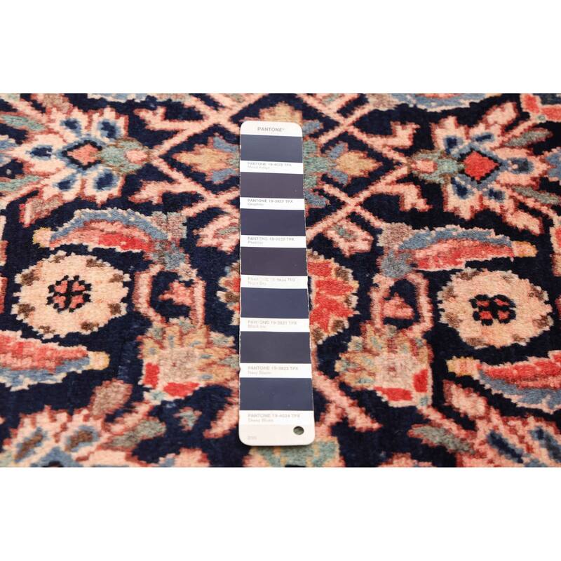 ECARPETGALLERY Hand-knotted Andelz Dark Navy Wool Rug - 4'1 x 6'6