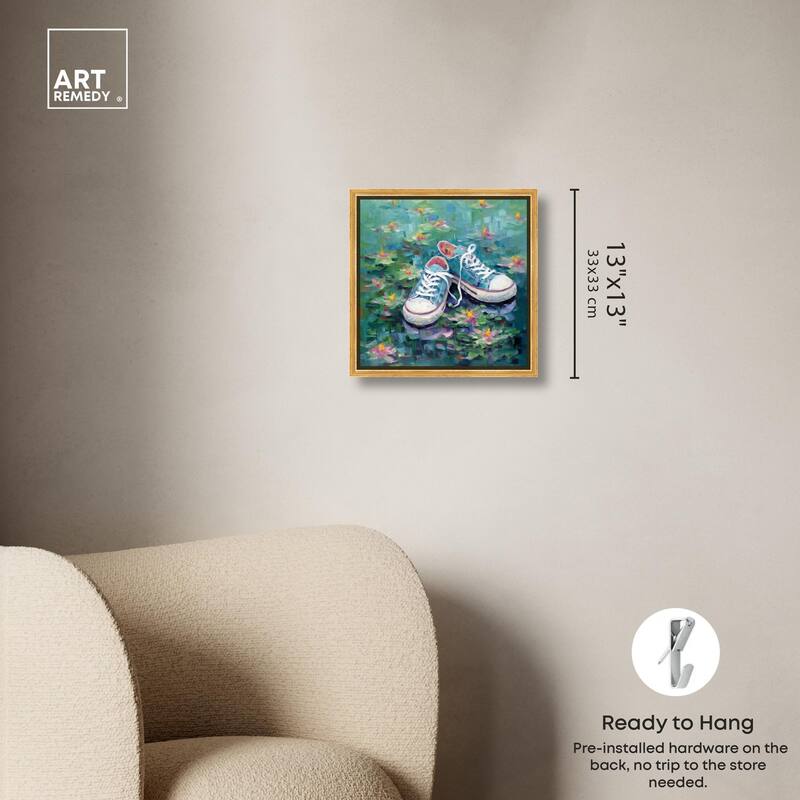 Lily Pad Sneakers II Canvas by Art Remedy