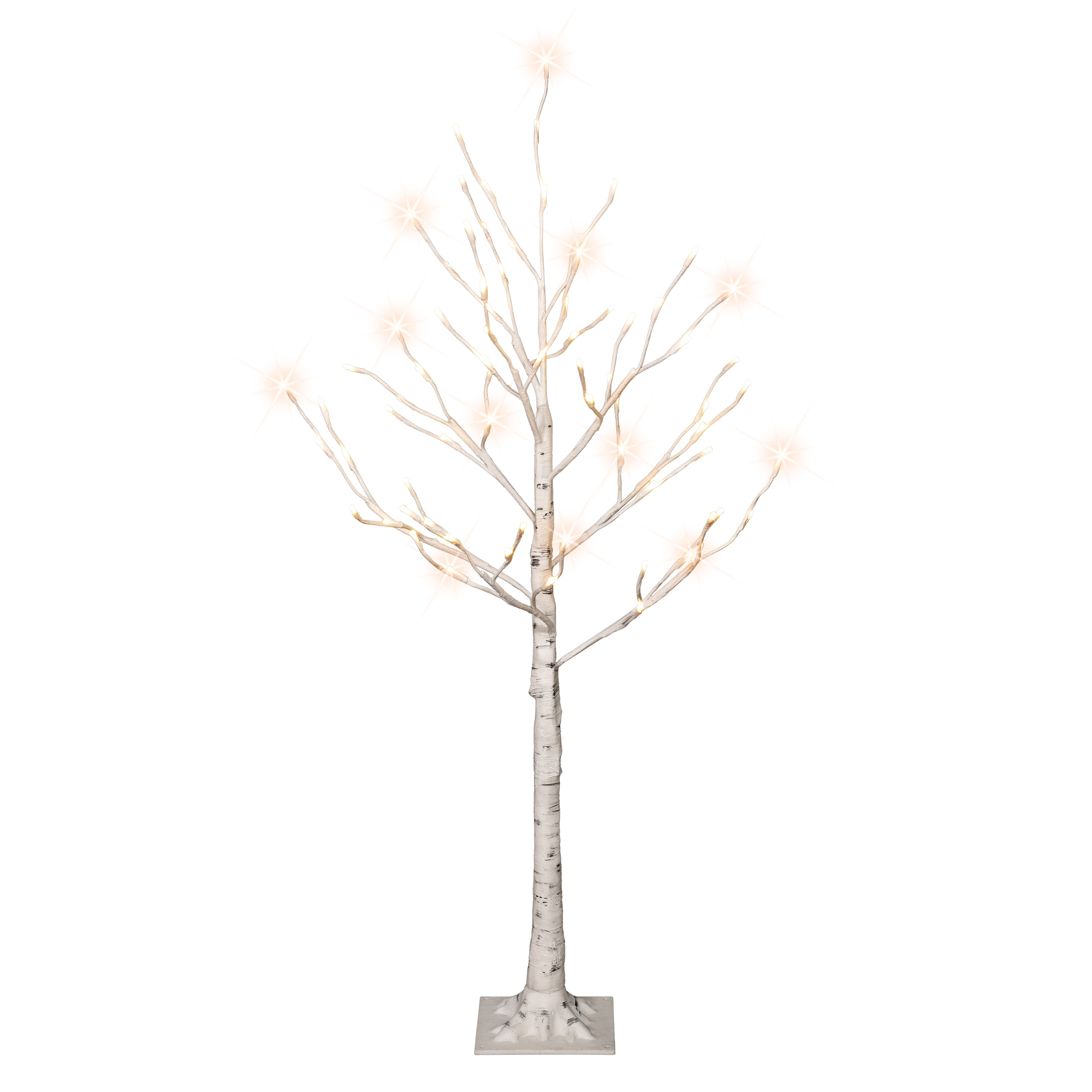 Puleo International 4 ft. Pre-Lit White Artificial Twig Tree