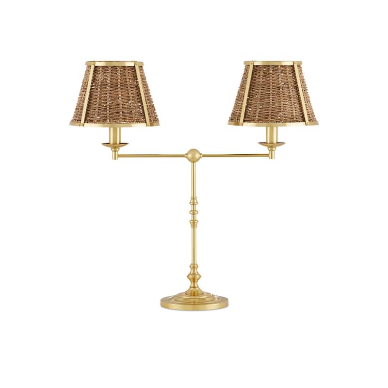 Currey & Company Deauville Desk Lamp - 25"h x 26"w x 9.75"d - 25"h x 26"w x 9.75"d