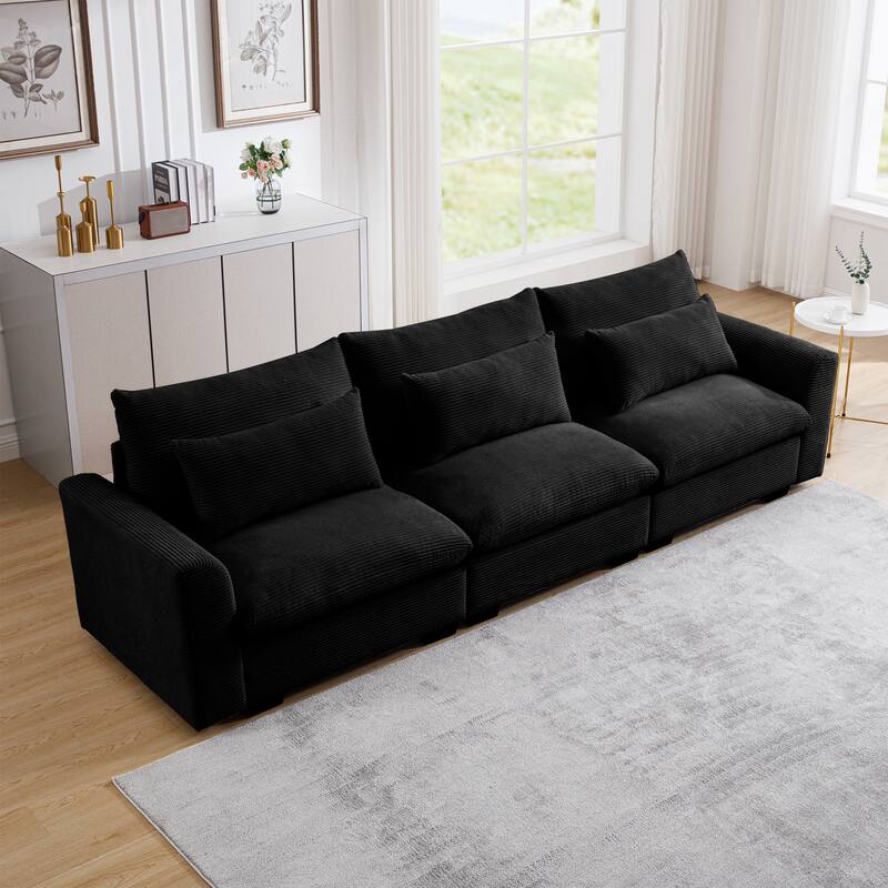 GDFStudio- Mark Corduroy Three-Seater Sofa