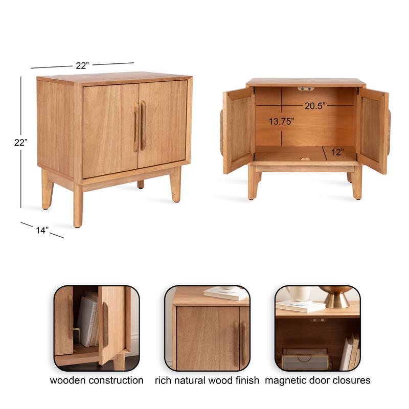 Kate and Laurel McCutcheon Side Table with Storage