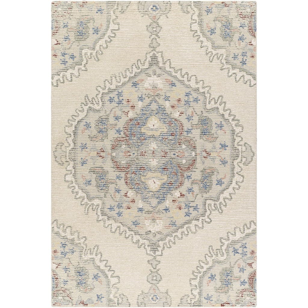 Lange Shabby Chic Medallion Area Rug