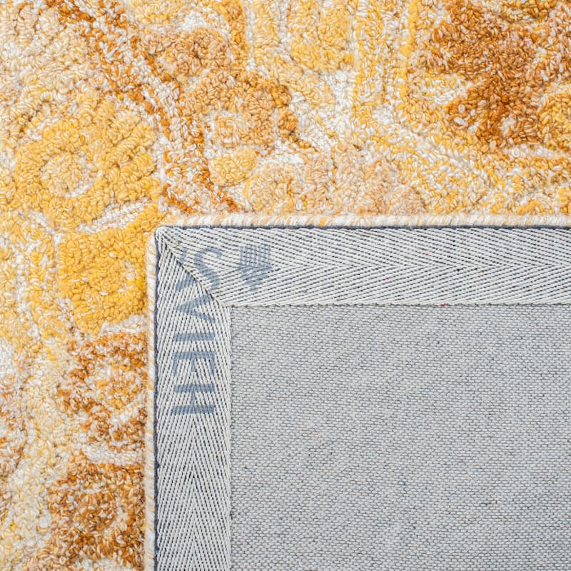SAFAVIEH Handmade Marquee Genta Modern Medallion Wool Rug