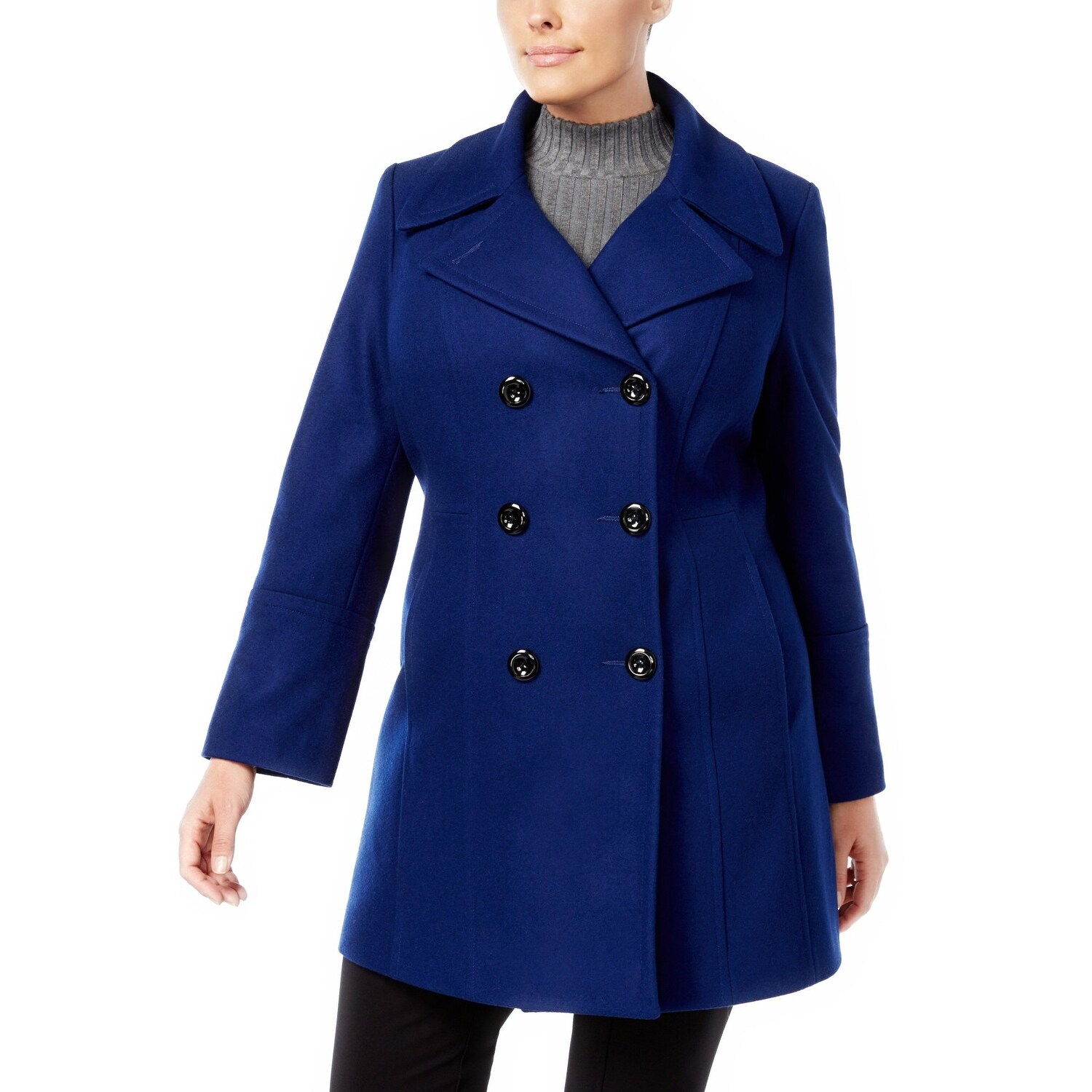 anne klein plus size wool coats