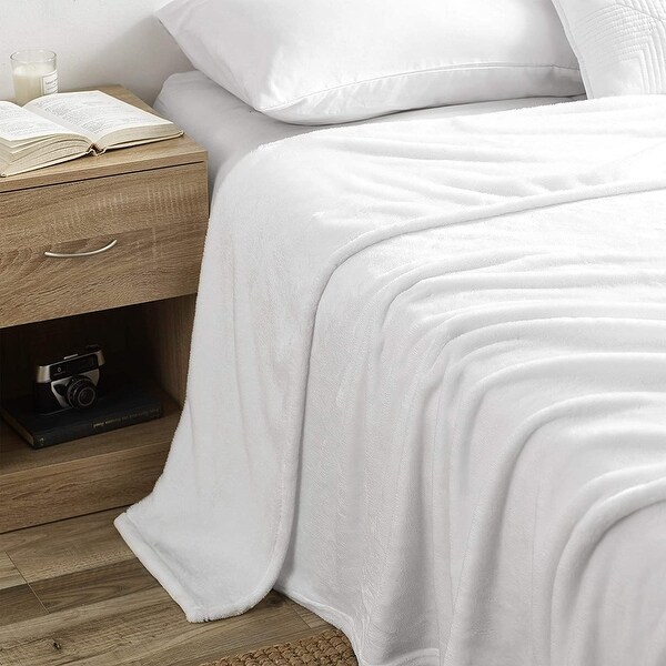 White comfy blanket cheap