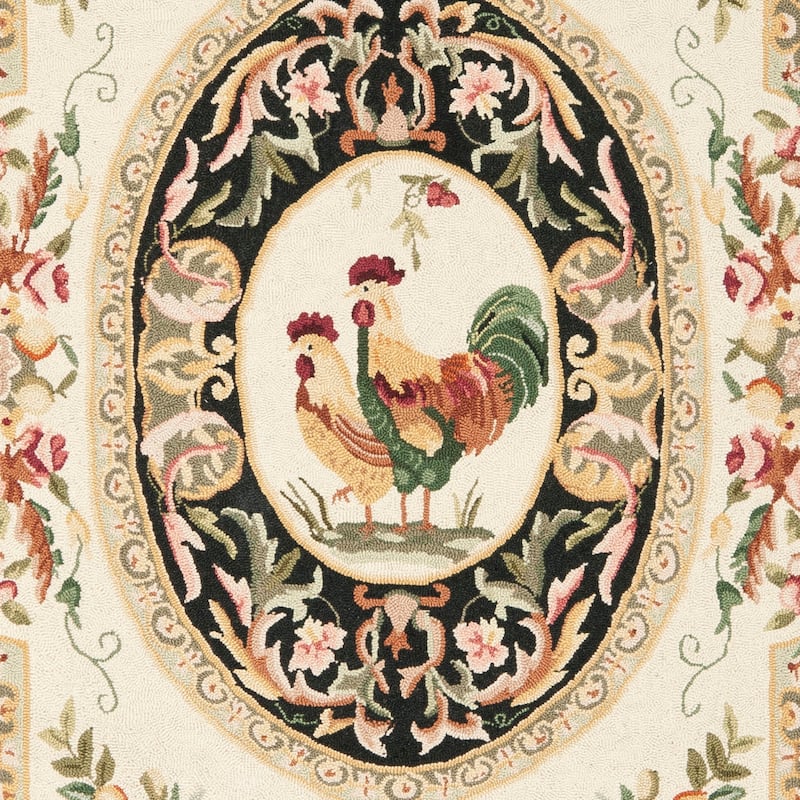 SAFAVIEH Handmade Chelsea Myranda French Country Rooster Wool Rug