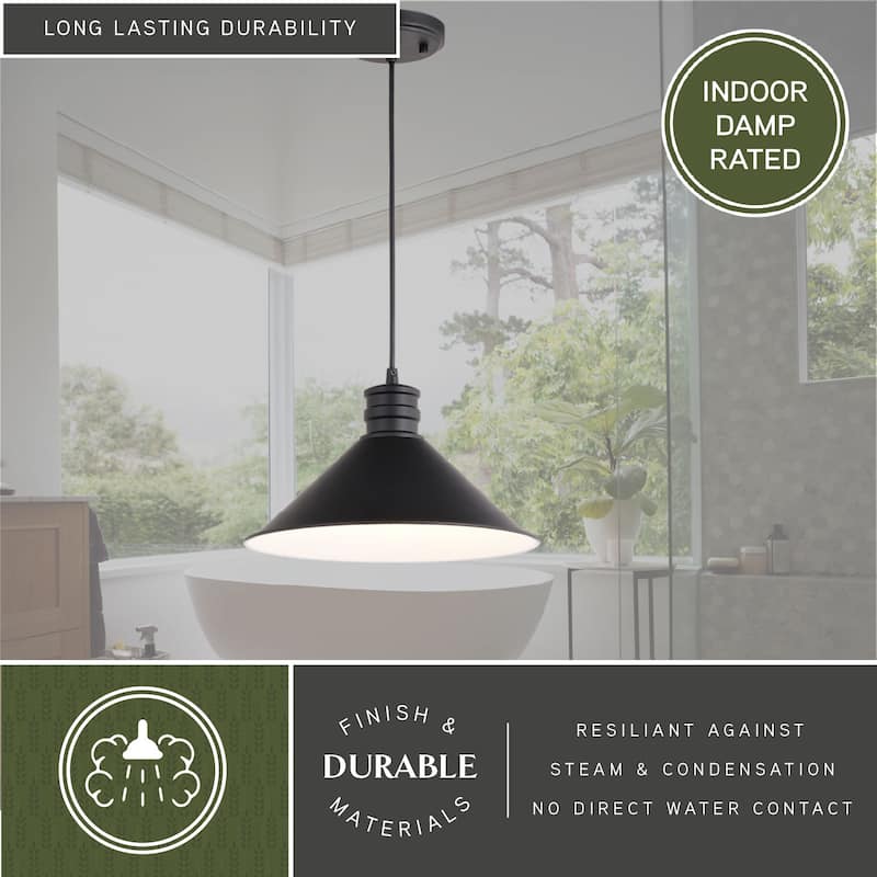 Akron Bronze Farmhouse Barn Pendant Ceiling Light