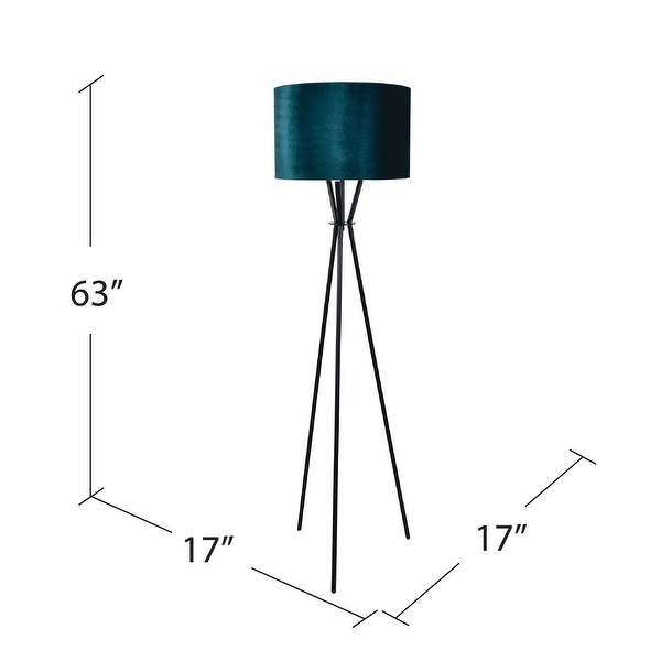 Teal tripod floor lamp online