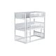 preview thumbnail 12 of 18, Kids and Baby Detachable Triple Bunk Bed with Ladders,Twin over Twin over Twin