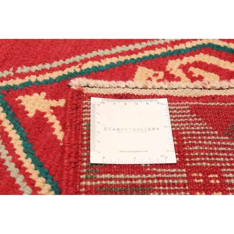 ECARPETGALLERY Hand-knotted Baluch Red Wool Rug - 2'8 x 9'9
