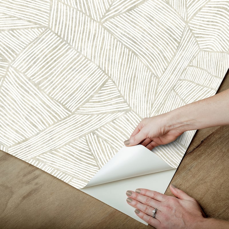 Zen Garden Cream Peel and Stick Wallpaper