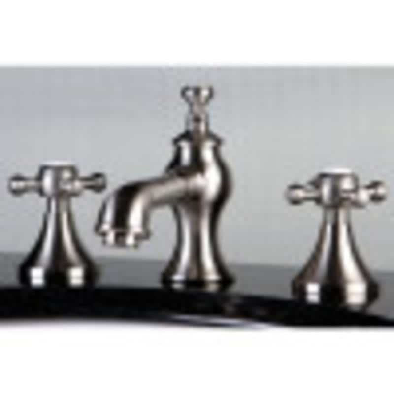English Country 8 in. Widespread Bathroom Faucet - Brushed Nickel