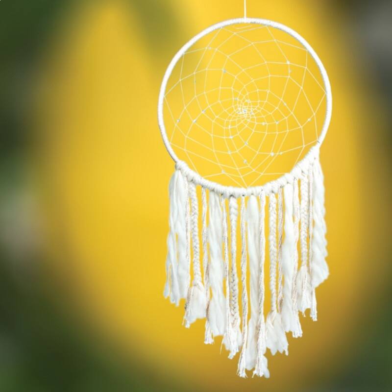 The Curated Nomad Handmade Macrame Dreamcatcher