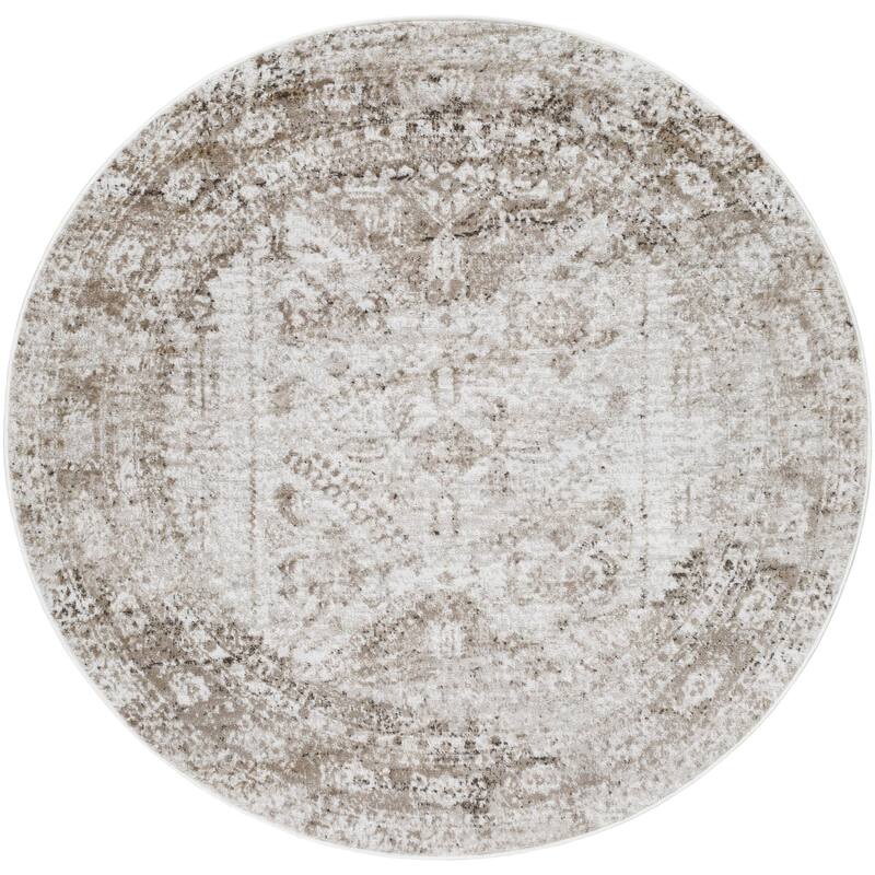 Livabliss Monte Carlo Updated Traditional Medallion Area Rug
