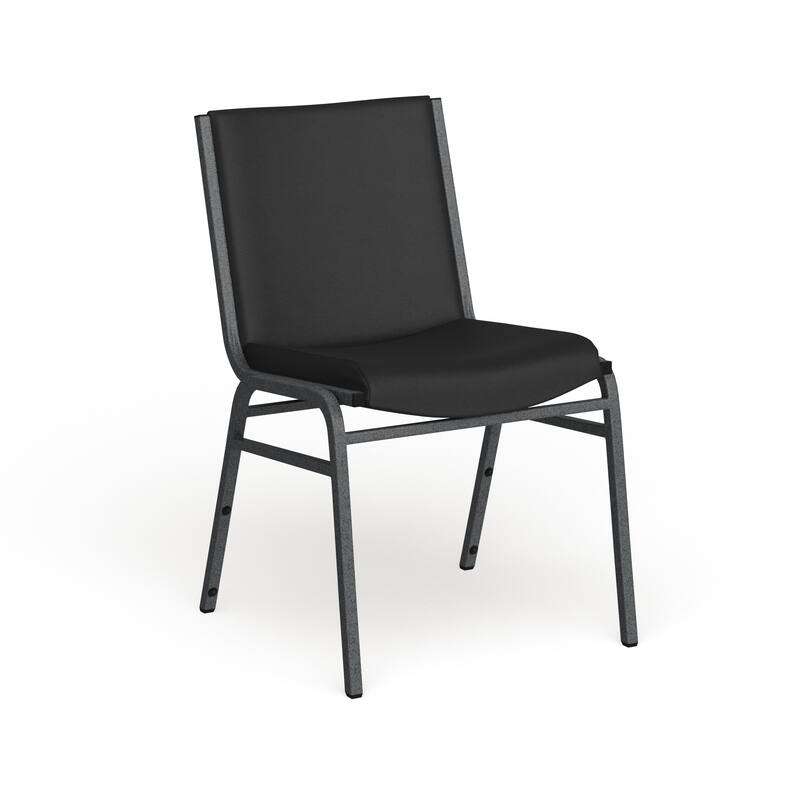 Heavy Duty Stack Chair - 21"D x 19.75"W x 31.25"H - Black Vinyl