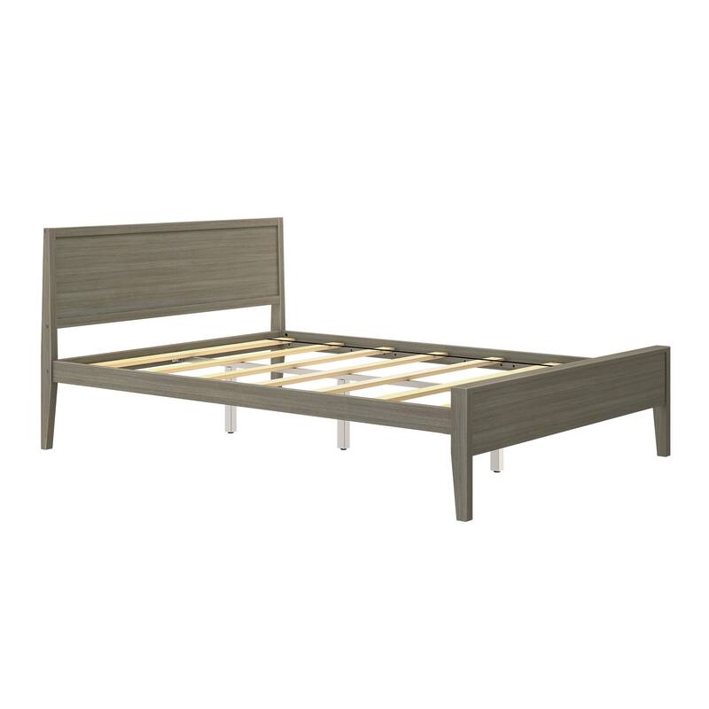 Max and Lily Queen-Size Bed with Panel Headboard