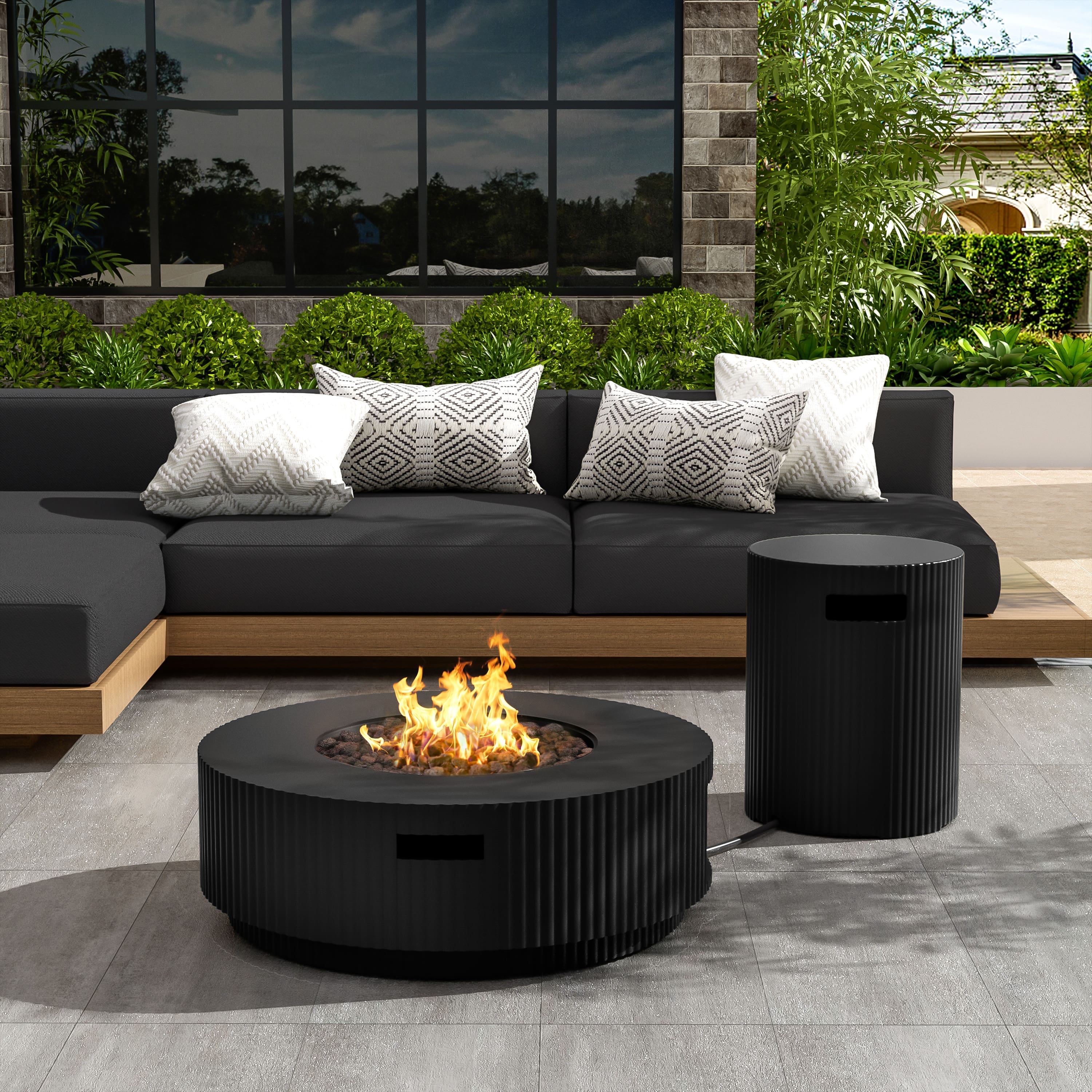 Option Matte Black/Fire Pit