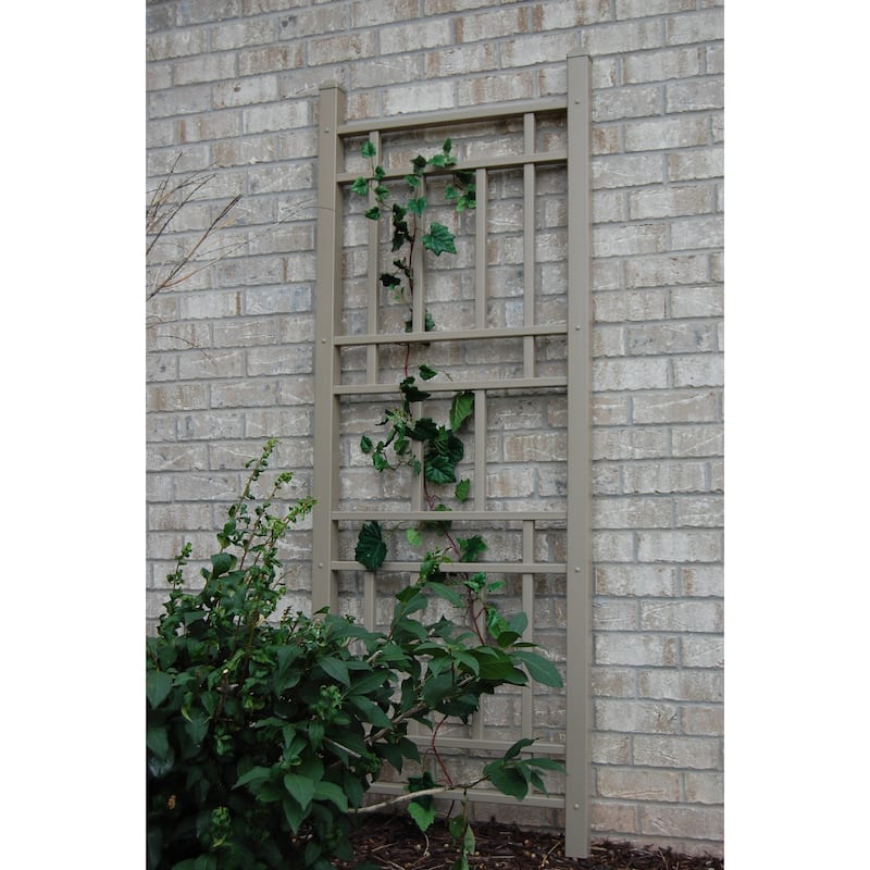 DuraTrel Wellington 28" x 75" Mocha Vinyl Trellis