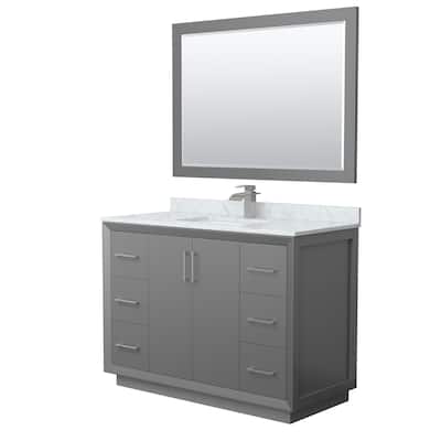 Wyndham Collection WCF414148S-NAT-UNSM46 Strada 48" Free Standing