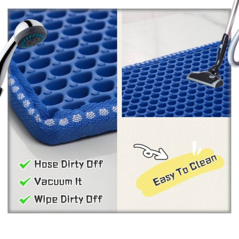 Cat Litter Mat Kitty Litter Trapping Mat Double Layer Mats